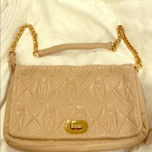 Badgley Mischka beige bag